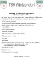 Mitgliederversammlung 2026