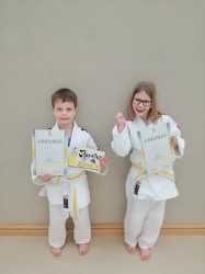 Erste Prüfung für junge Judoka